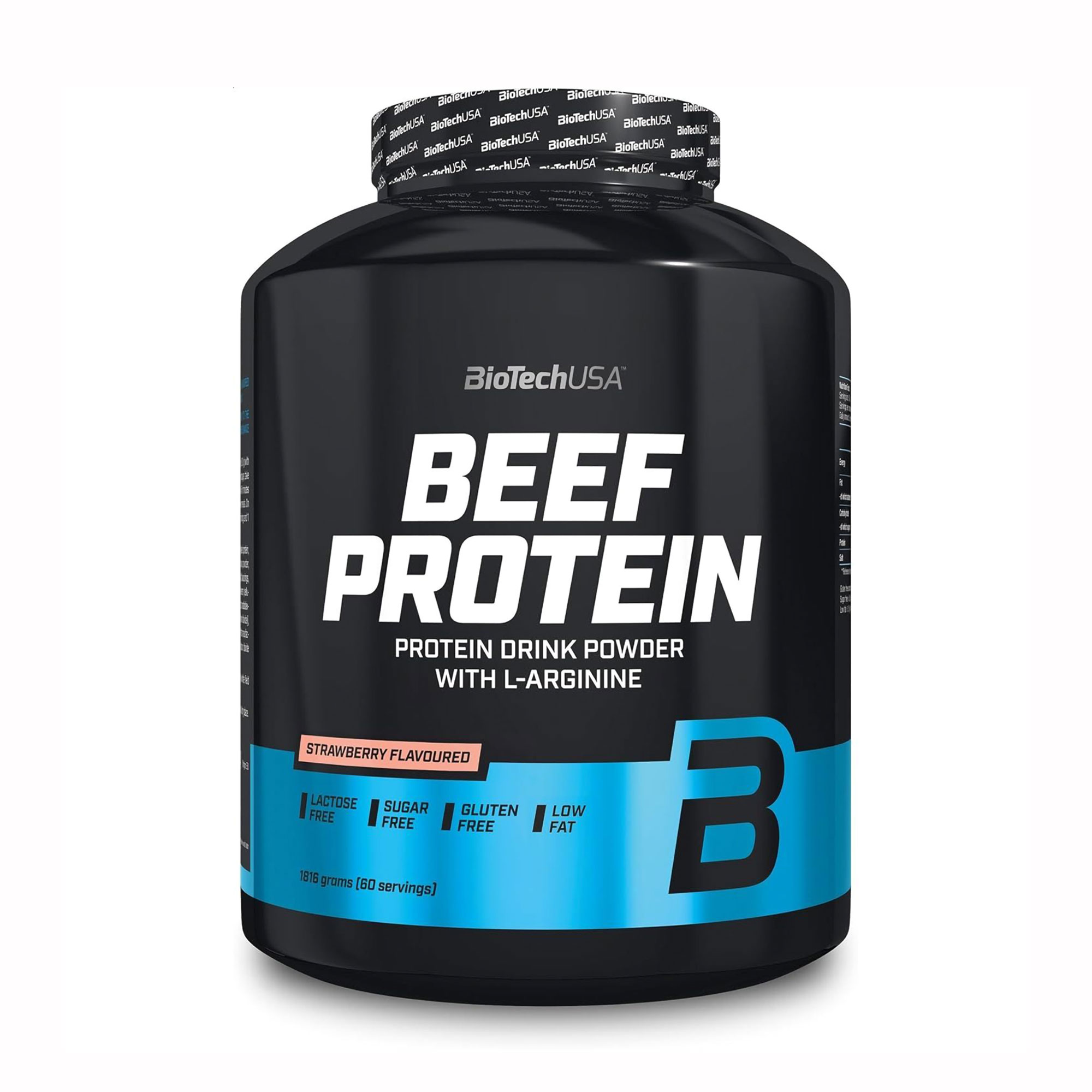 Протеїн BioTechUSA Beef Protein Полуниця, в порошку, 1.816 кг