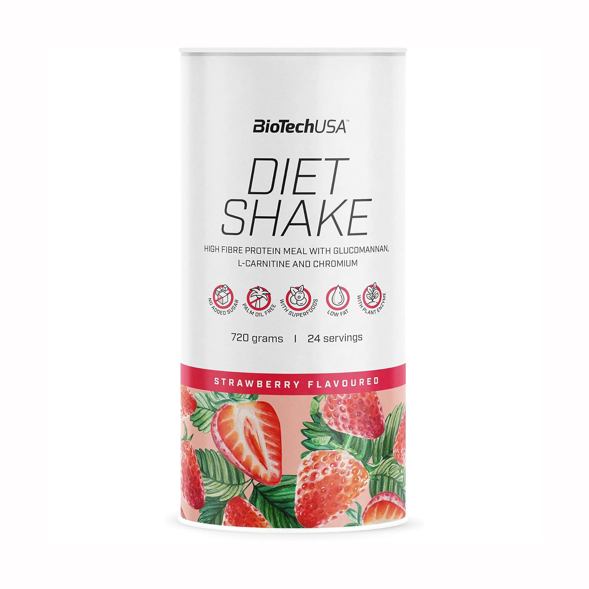 Протеїн BioTechUSA Diet Shake Полуниця, в порошку, 720 г