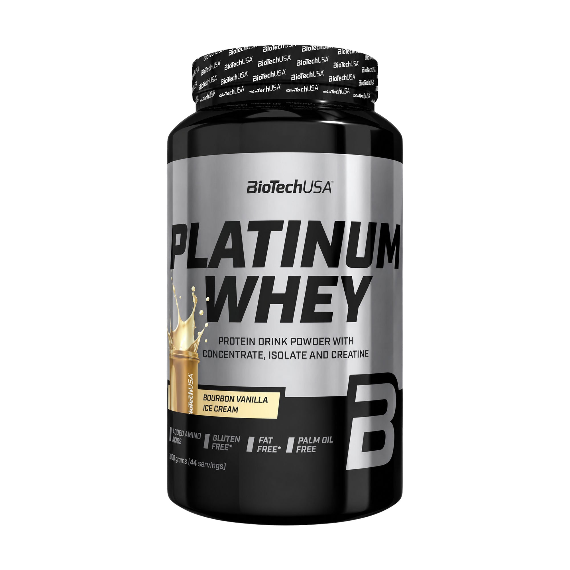 Протеїн BioTechUSA Platinum Whey Морозиво з бурбонською ваніллю, в порошку, 1 кг
